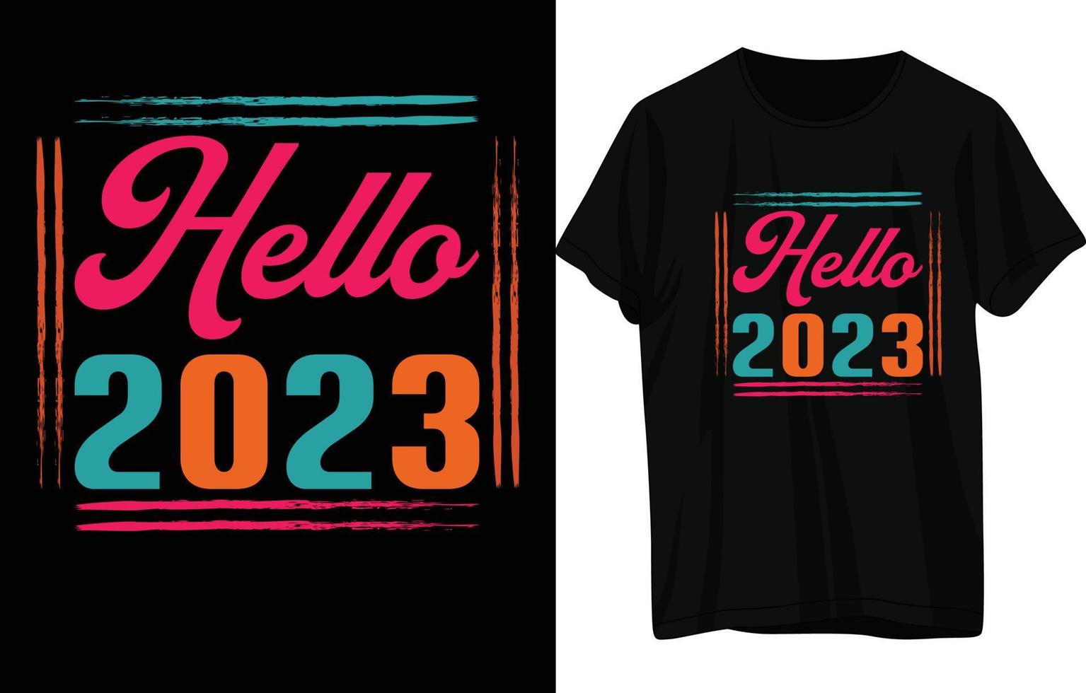 Happy New Year T-Shirt Design vector