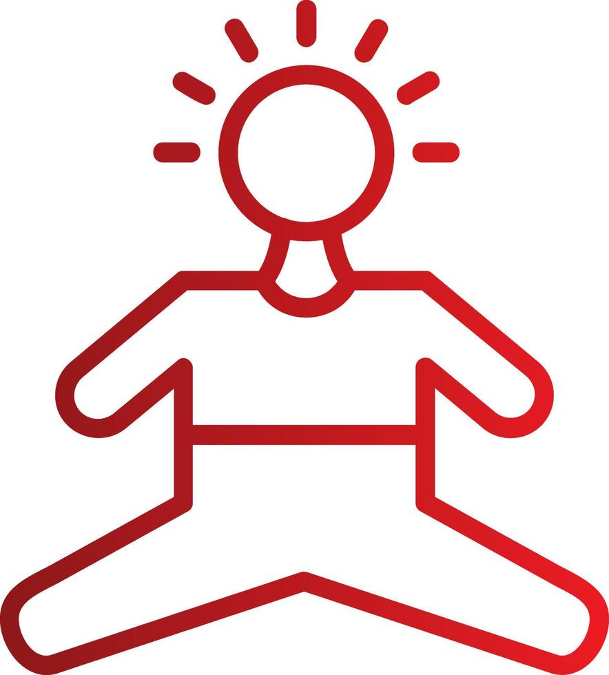 icono de vector de yoga