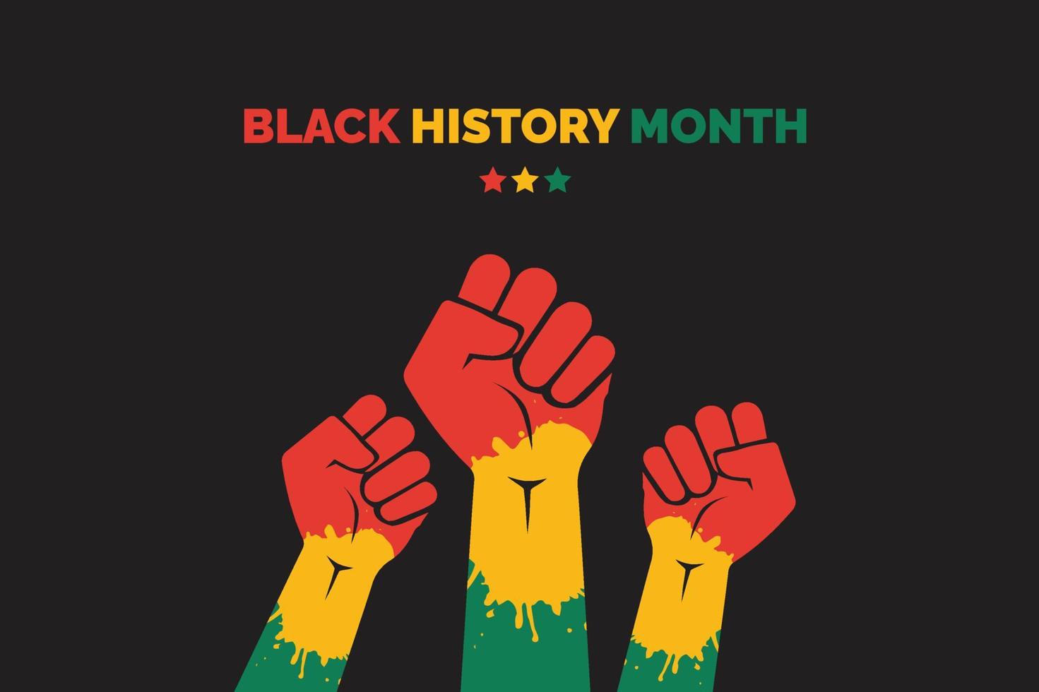 Black History Month, Template Background, Vector Illustration Design.