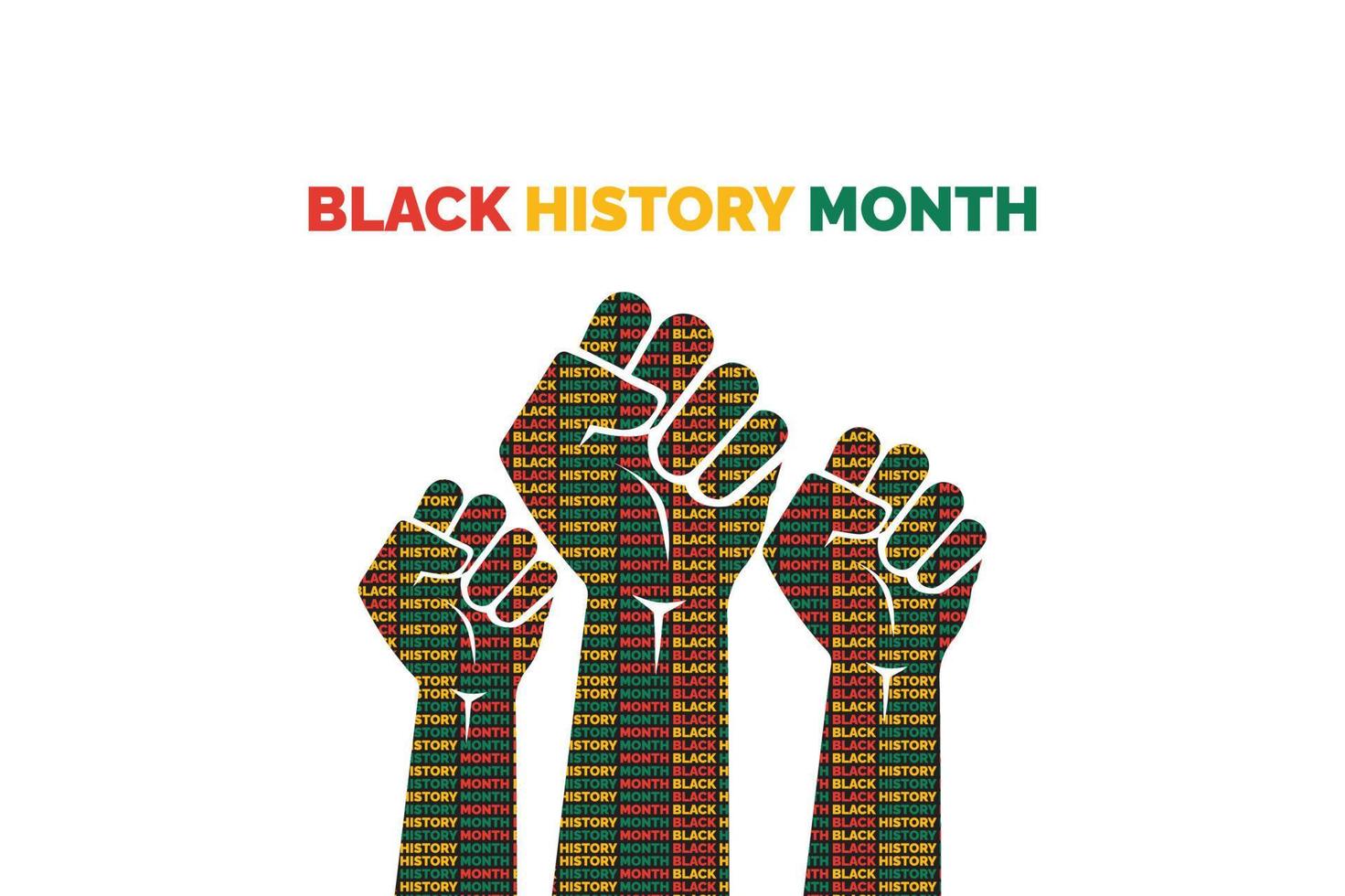 Black History Month, Template Background, Vector Illustration Design.