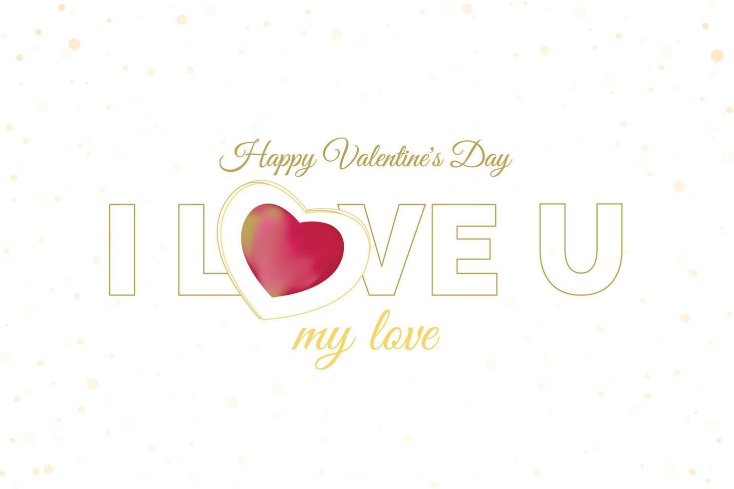 Happy Valentine's Day lettering, I love you word lettering and ...