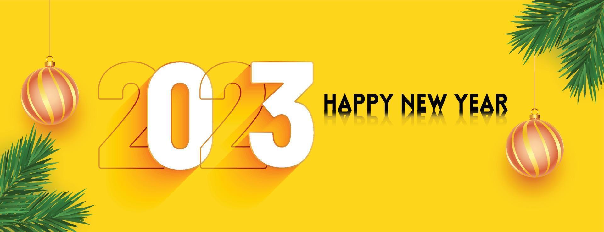 Happy New Year 2023 vector