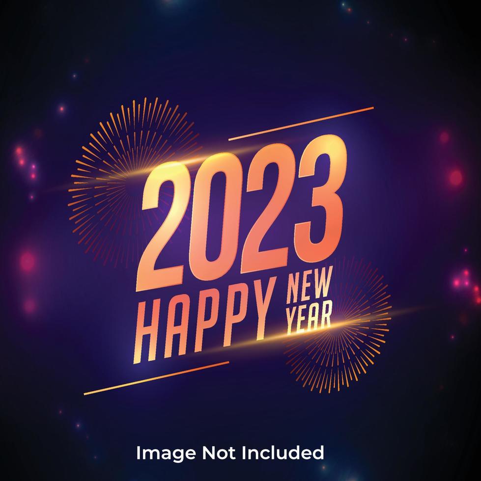 Happy New Year 2023 vector