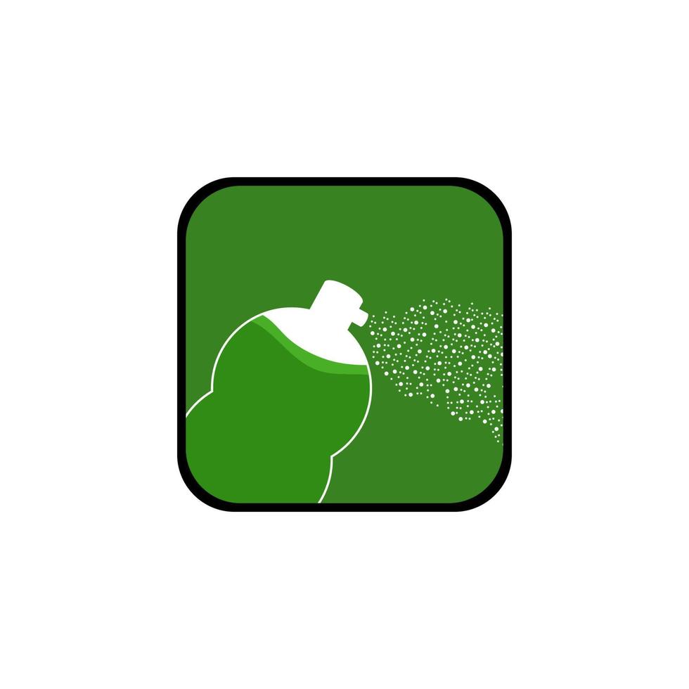 spray illustration in flat design vector