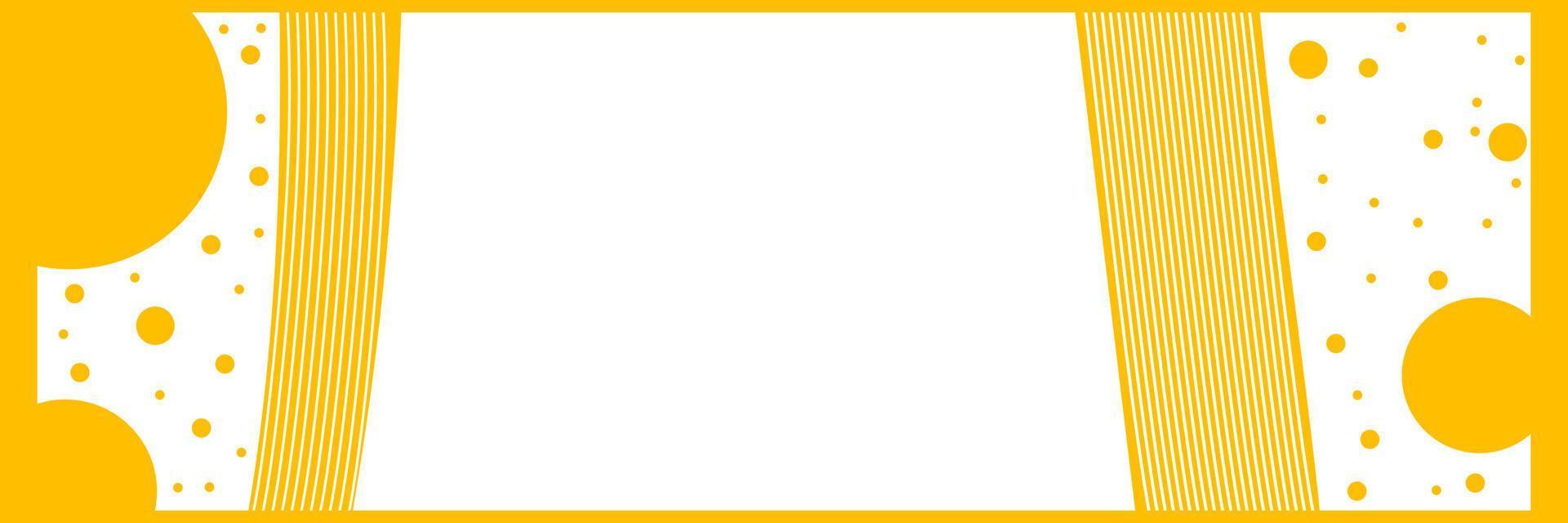background abstract yellow flat design for banner or website vector