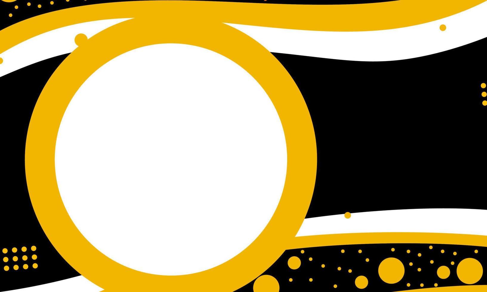 Wallpaper or background abstract yellow and black color in flat design vector