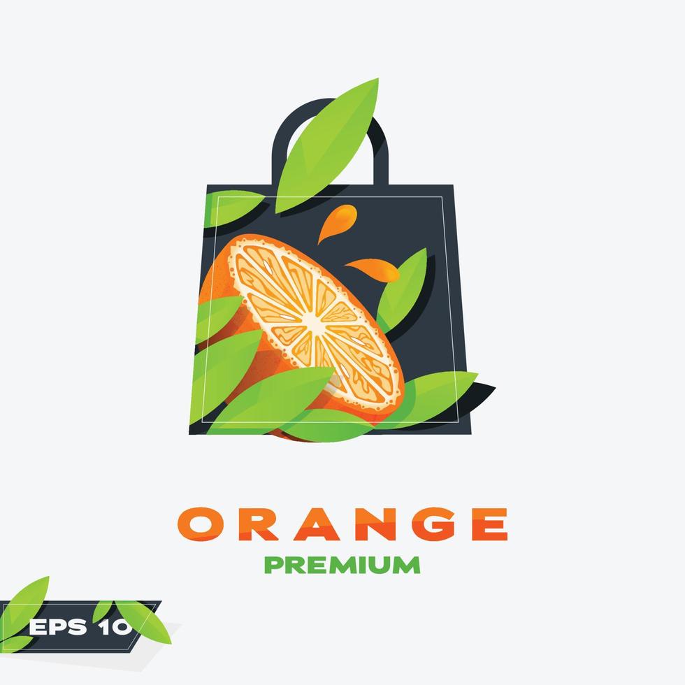 icono de venta edición de frutas naranjas vector
