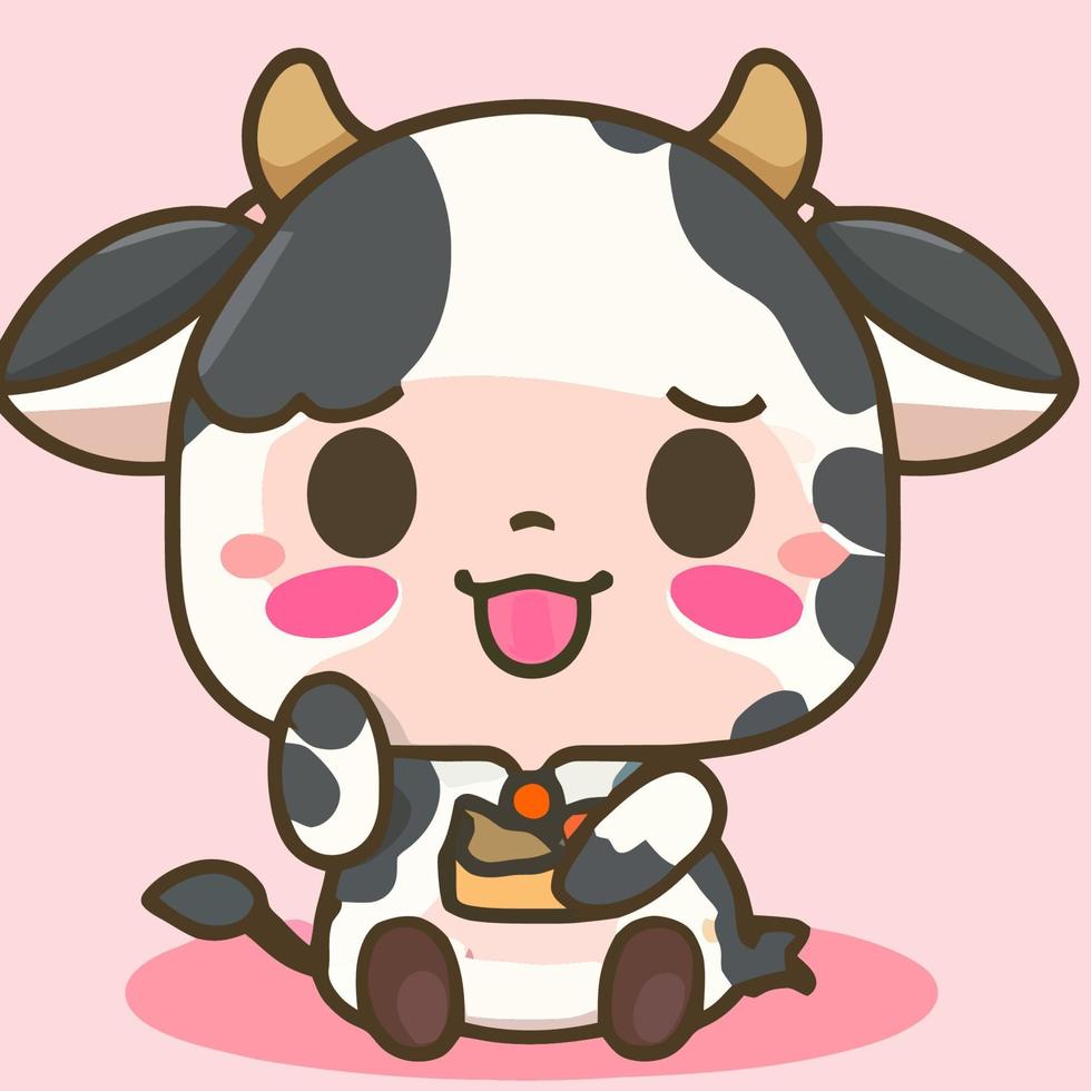 BigRed adorably cute anime cow anime illustration by SketchesbyDani on  DeviantArt