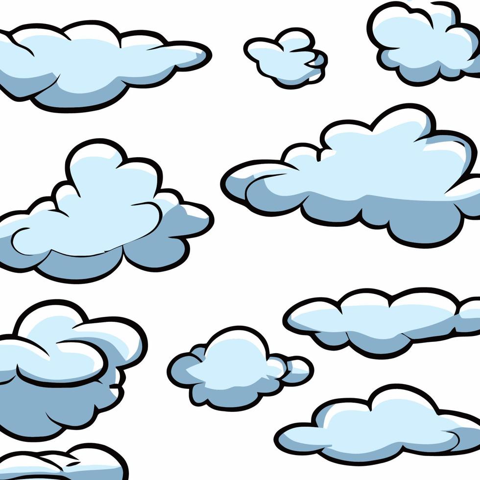 vector clouds collection cloud set icon