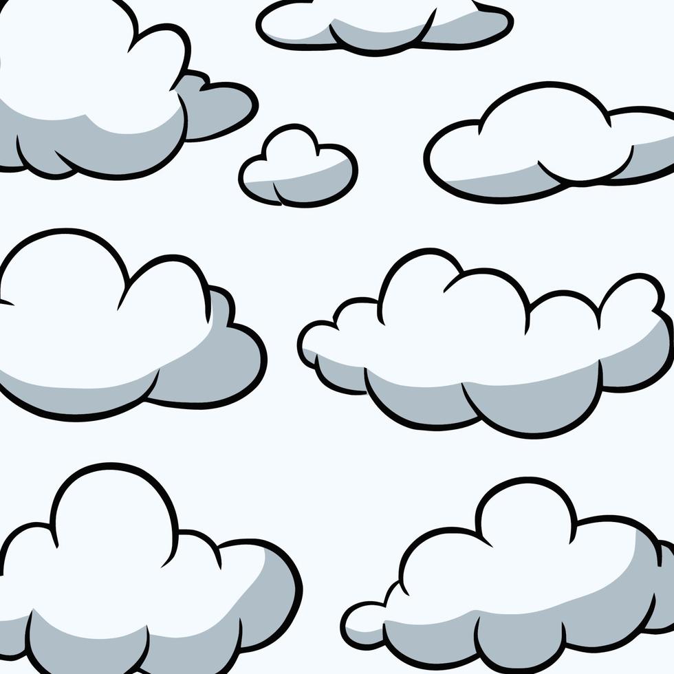 vector clouds collection cloud set icon