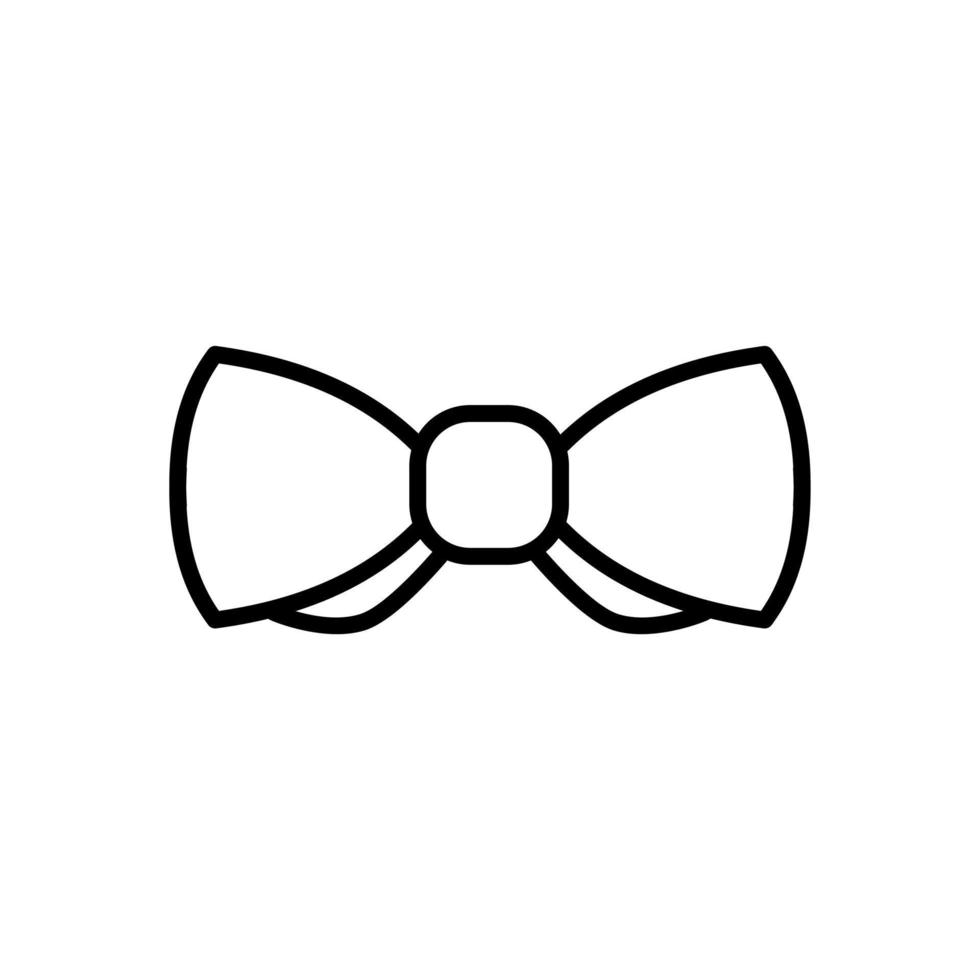 Tie outline style icon vector
