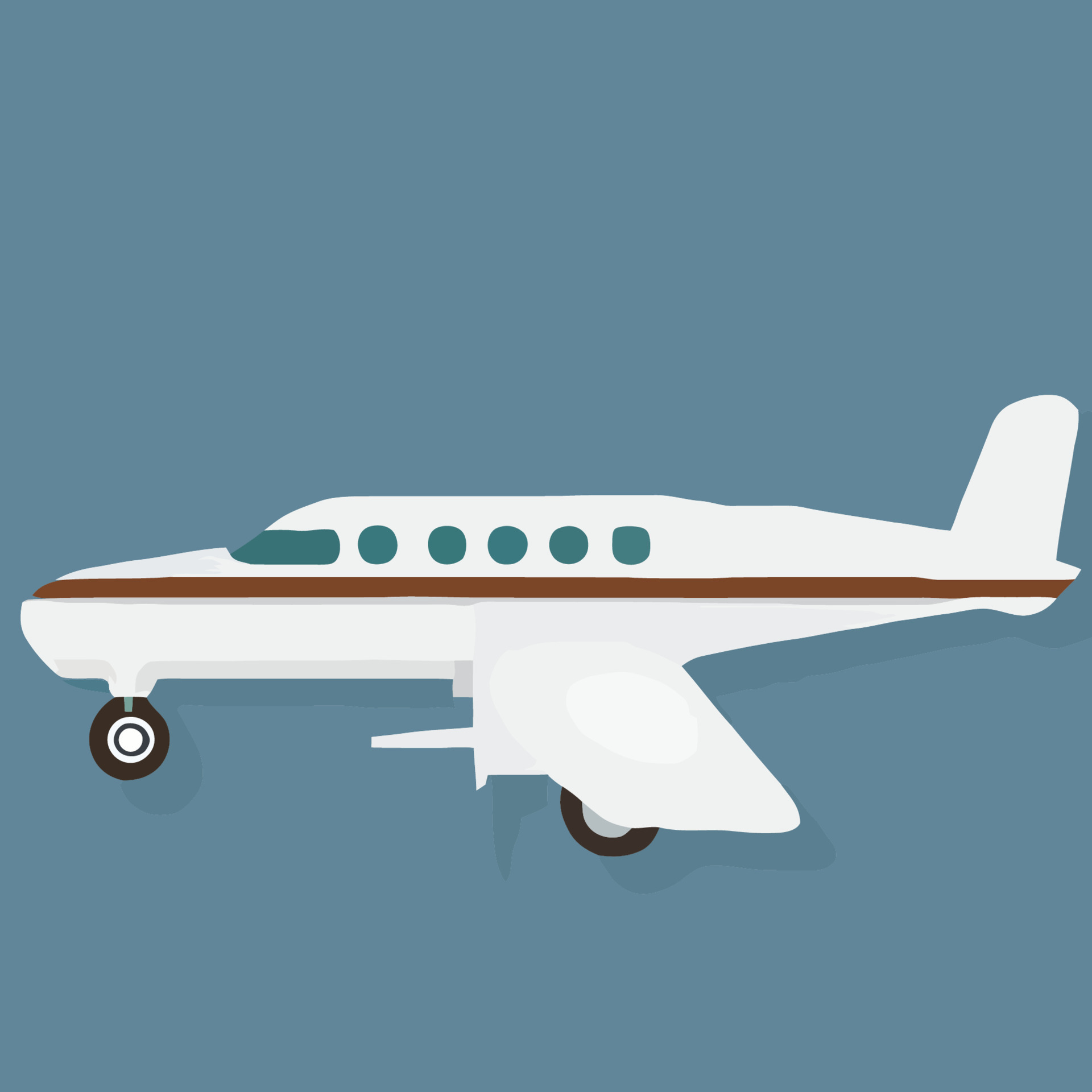 Plane slat icon airplane design illustration vehicle cartoon vector