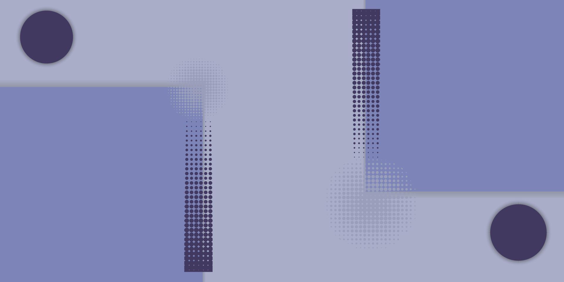 fondo geométrico púrpura creativo con cuadrados, círculos y puntos. archivo vectorial vector