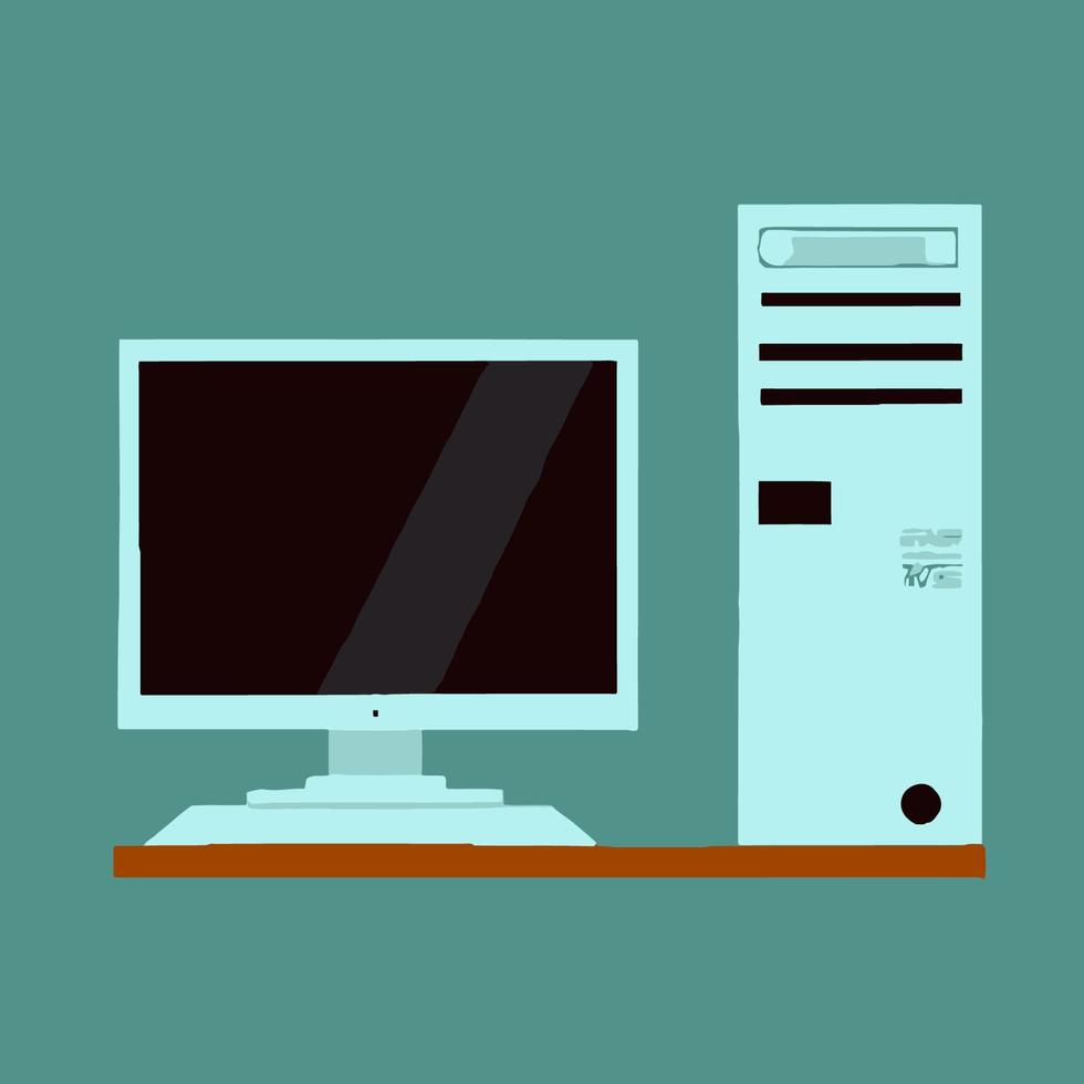 computadora icono diseño pc ilustración pantalla dibujos animados vector  escritorio gráfico 17048317 Vector en Vecteezy