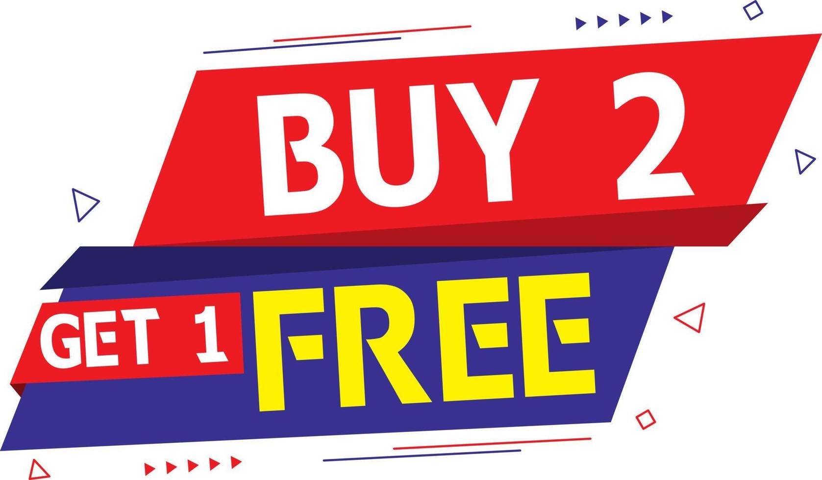 Sale and Special Buy 2 Get 1 Free Design Vector HD