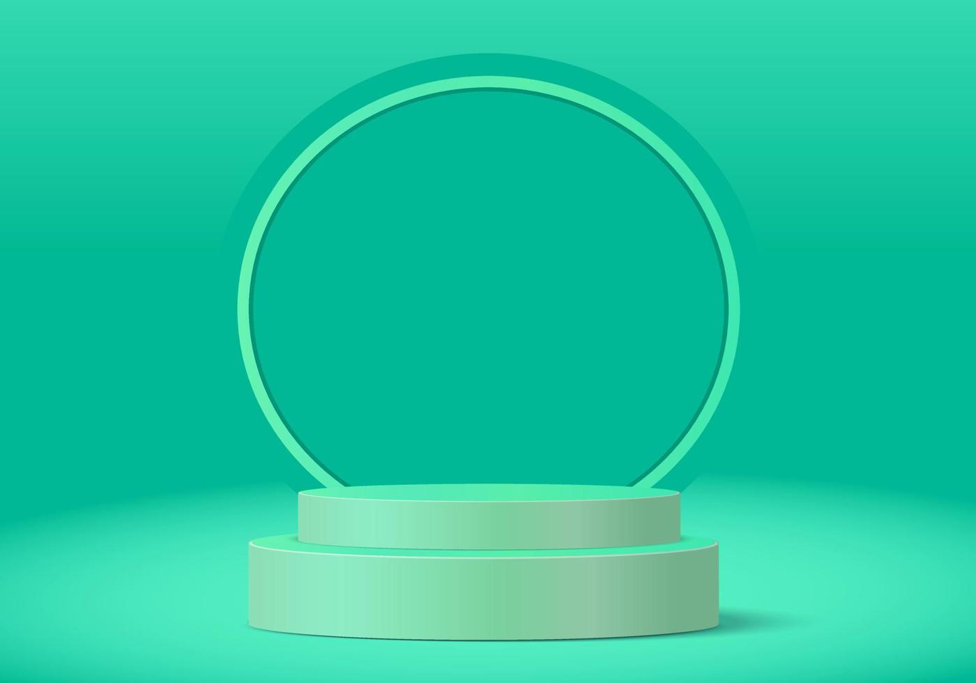 3d background products display with circle style vector