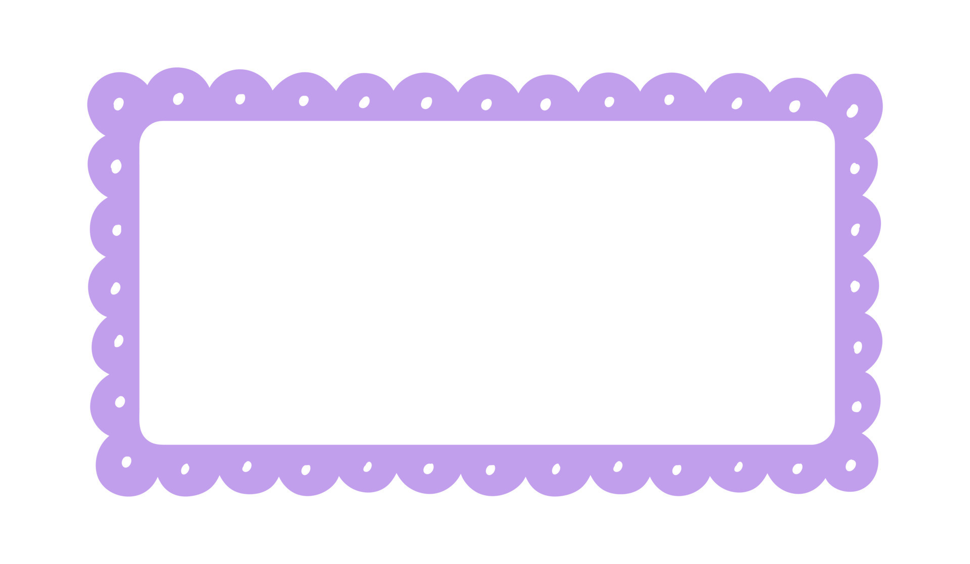 Scalloped Edge Rectangle Long Frame Badge Vector. Simple label sticker Scalloped Edge Rectangle Long Frame Badge Vector. Simple label sticker