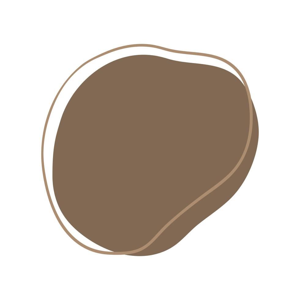 Abstract Boho random blob shapes simple hand drawn doodle art. Modern aesthetic illustrations. Bohemian style collection of contemporary artistic design element. vector