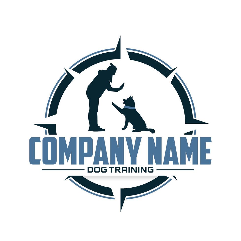plantillas de insignias del centro de entrenamiento de perros. elementos de diseño para logotipo, etiqueta, icono. ilustración vectorial vector