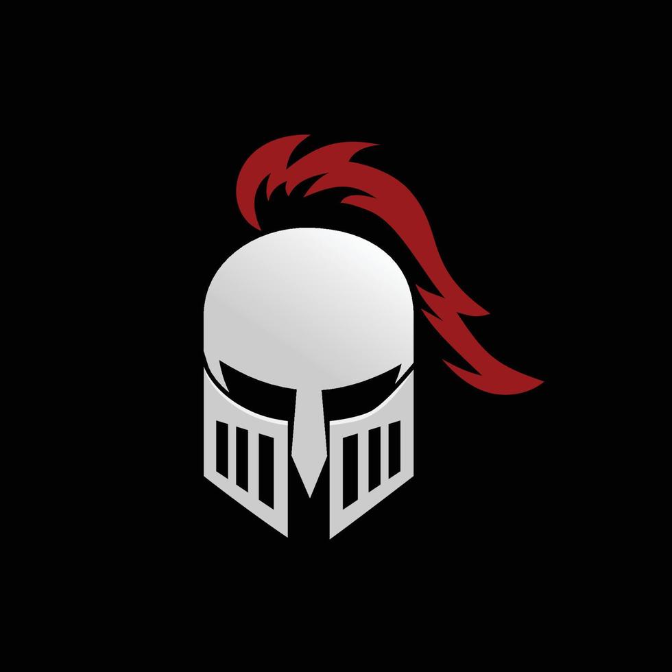 Spartan warrior symbol, emblem. Spartan helmet logo, Spartan Greek gladiator helmet logo vector