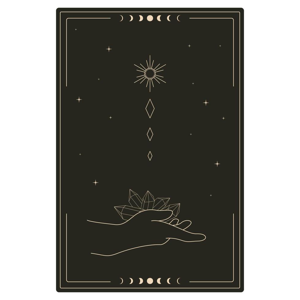 tarot card design vector