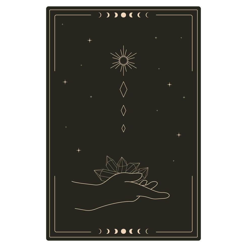 diseño de cartas de tarot vector