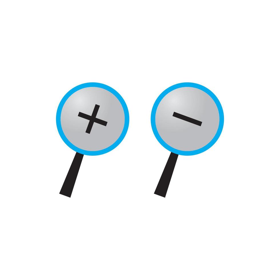 magnifying glass icon vector illustration.