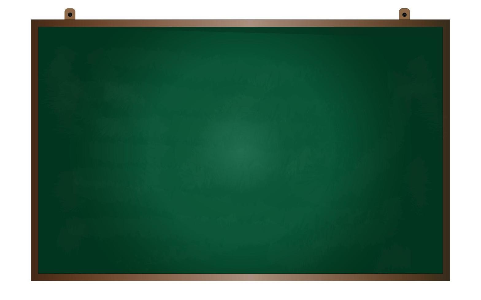 Green chalkboard background texture. Vector illustration or learning concept