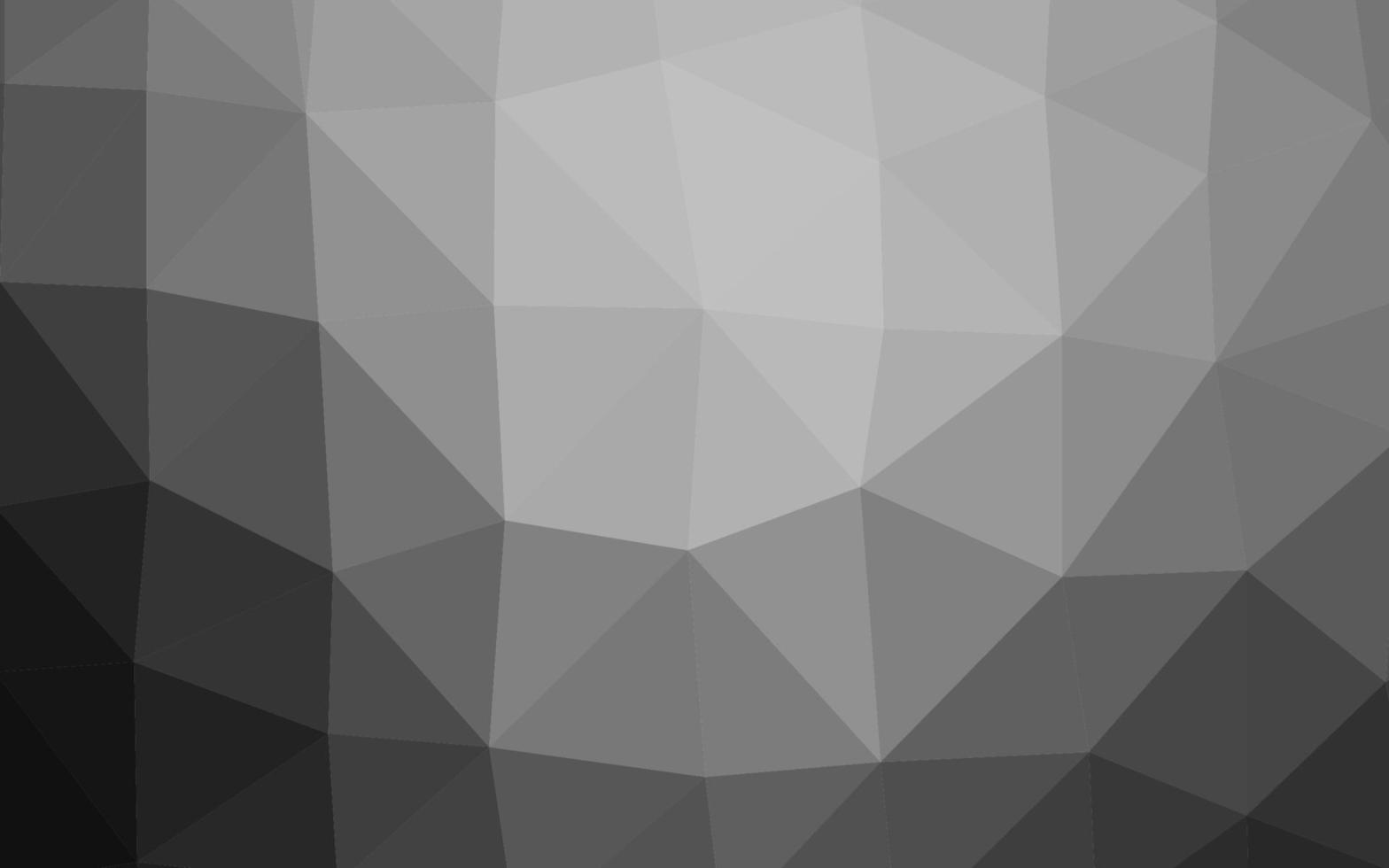 Plantilla poligonal de vector gris plateado claro.
