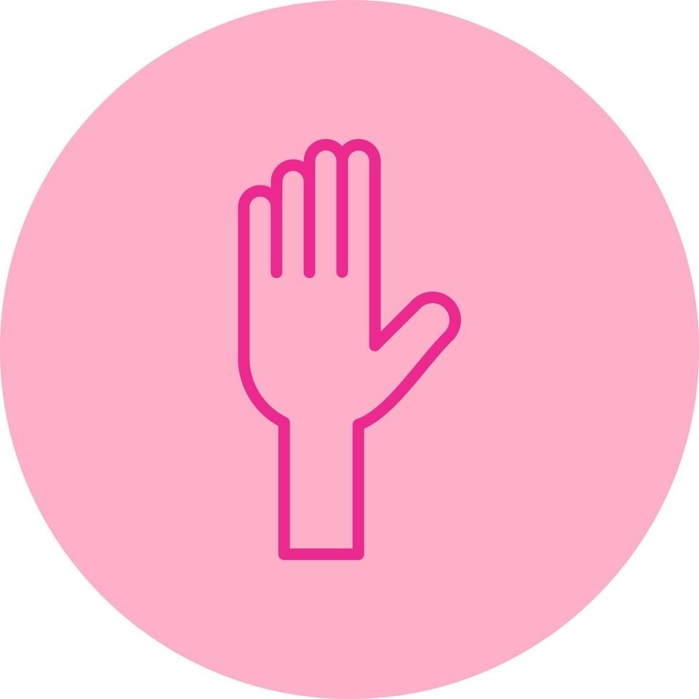 Raise Hand Vector Icon