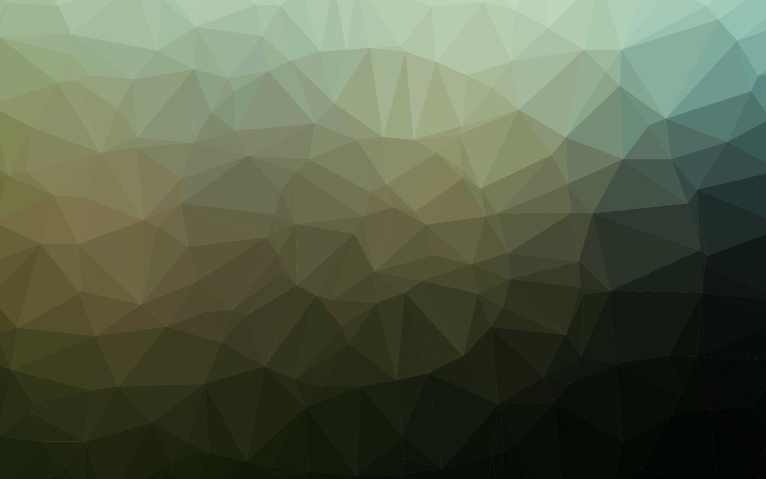 Dark Green vector triangle mosaic template.