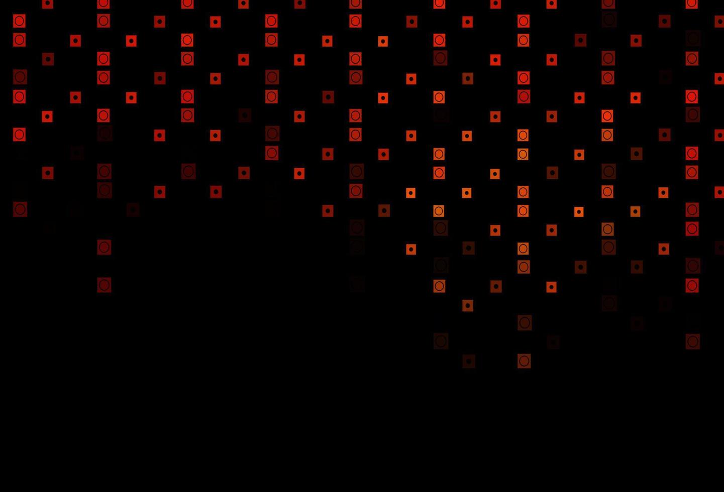 Dark Orange vector texture in rectangular, circular style.