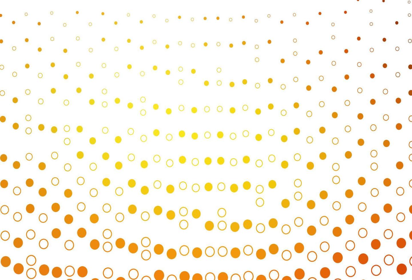 Light Orange vector cover with spots.