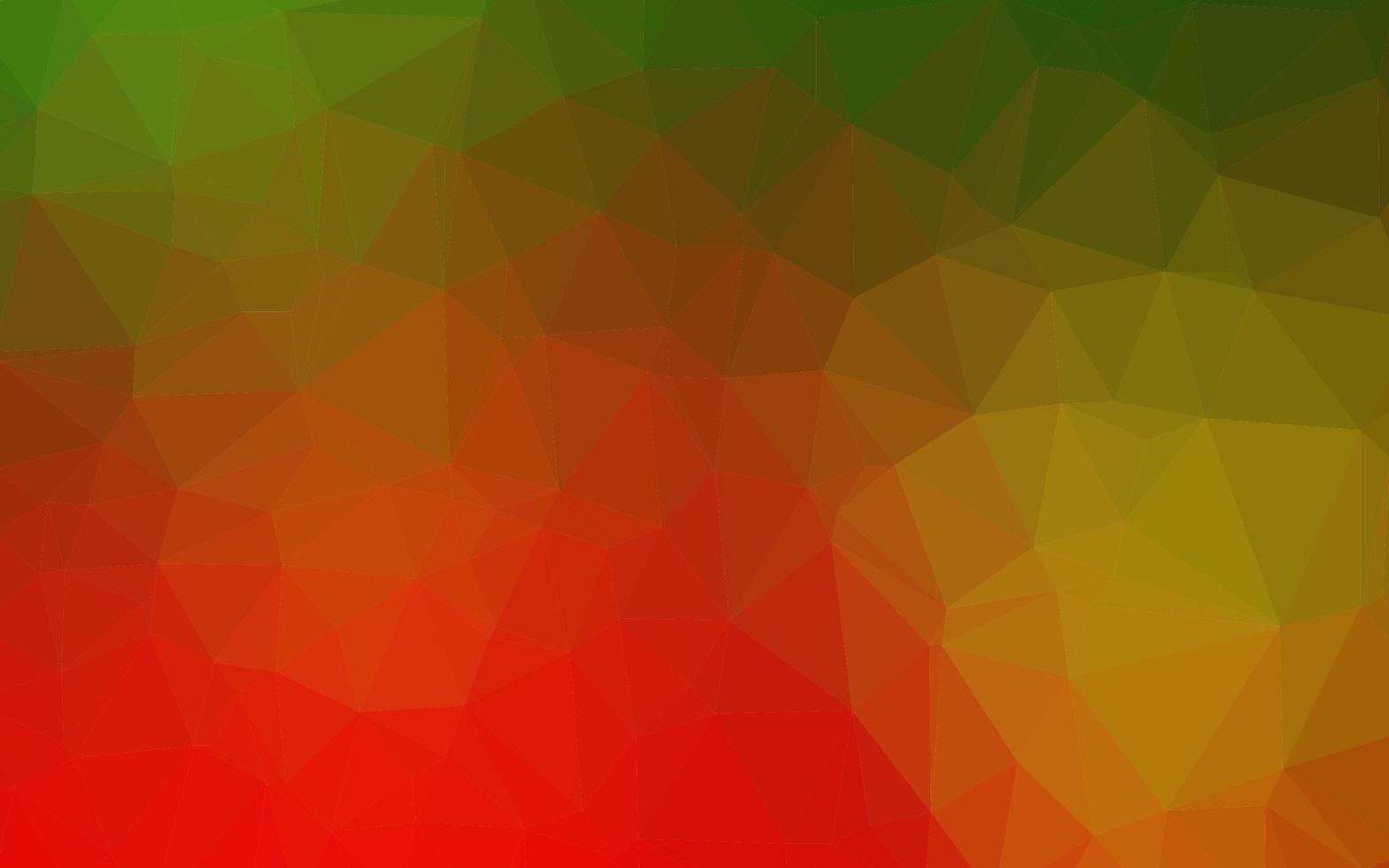 Light Green, Red vector triangle mosaic template.