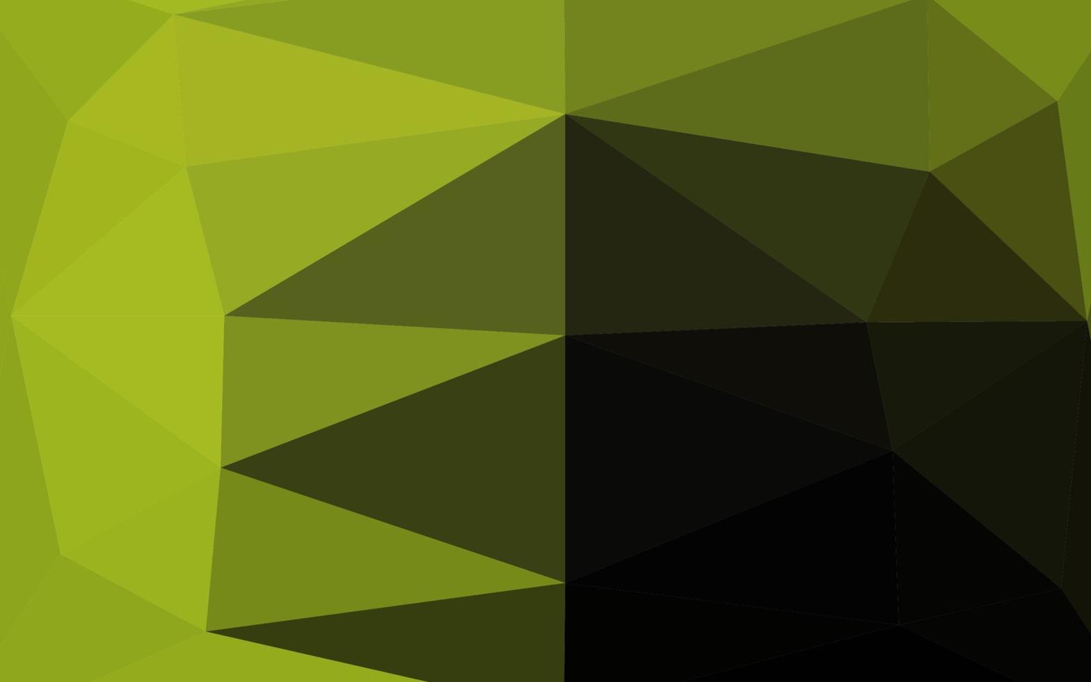 Dark Green, Yellow vector low poly layout.