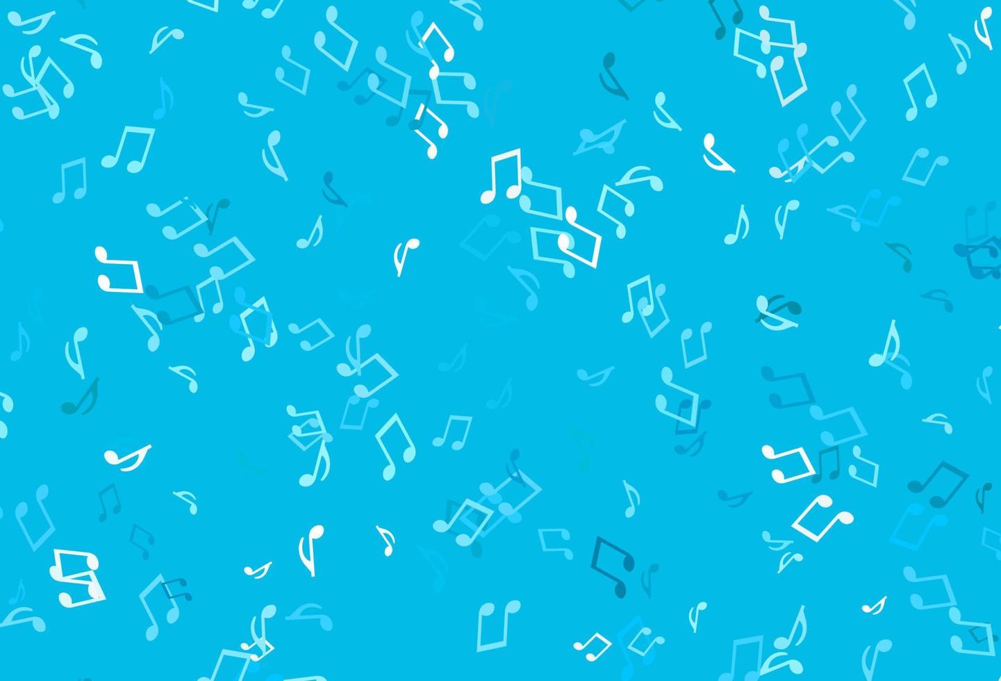 Light colorful vector backdrop with music notes.