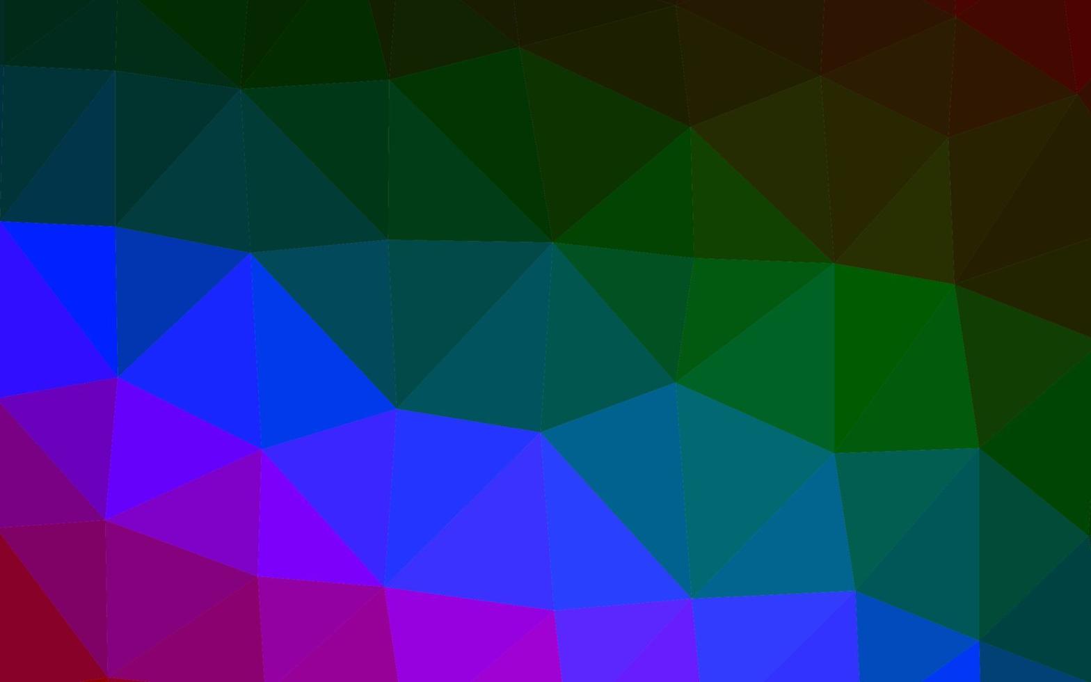 Dark Multicolor, Rainbow vector shining triangular template.