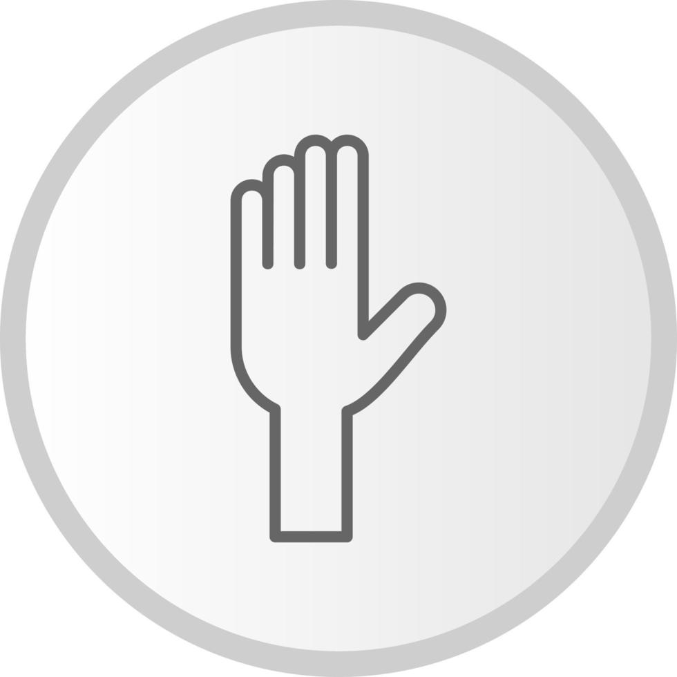 Raise Hand Vector Icon