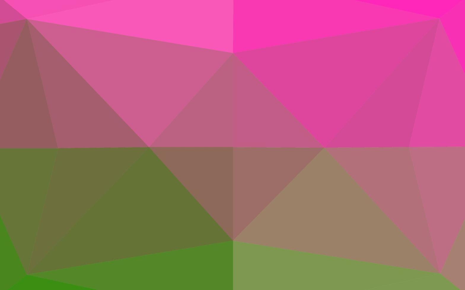 Light Pink, Green vector shining hexagonal background.