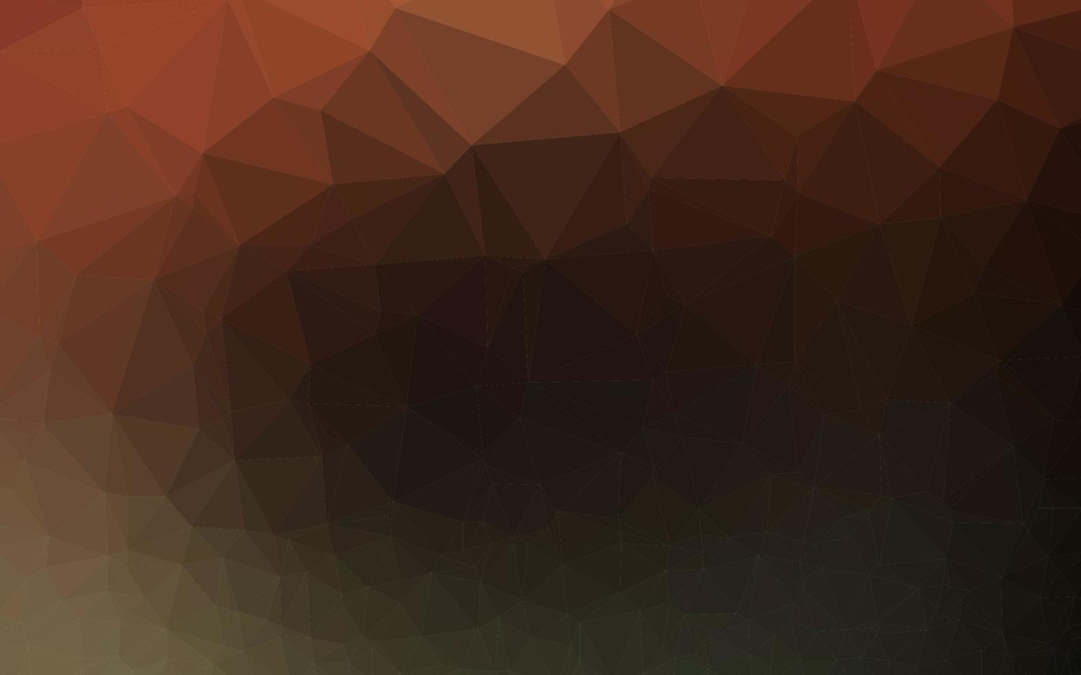 Dark Orange vector blurry triangle pattern.