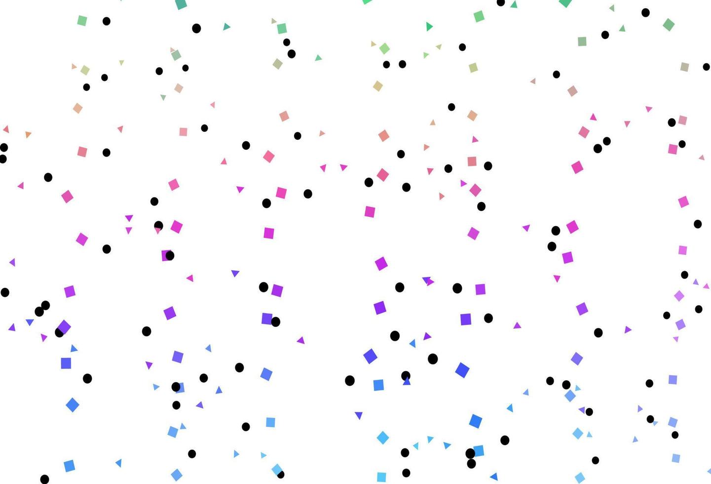 multicolor claro, patrón de vector de arco iris en estilo poligonal con círculos.