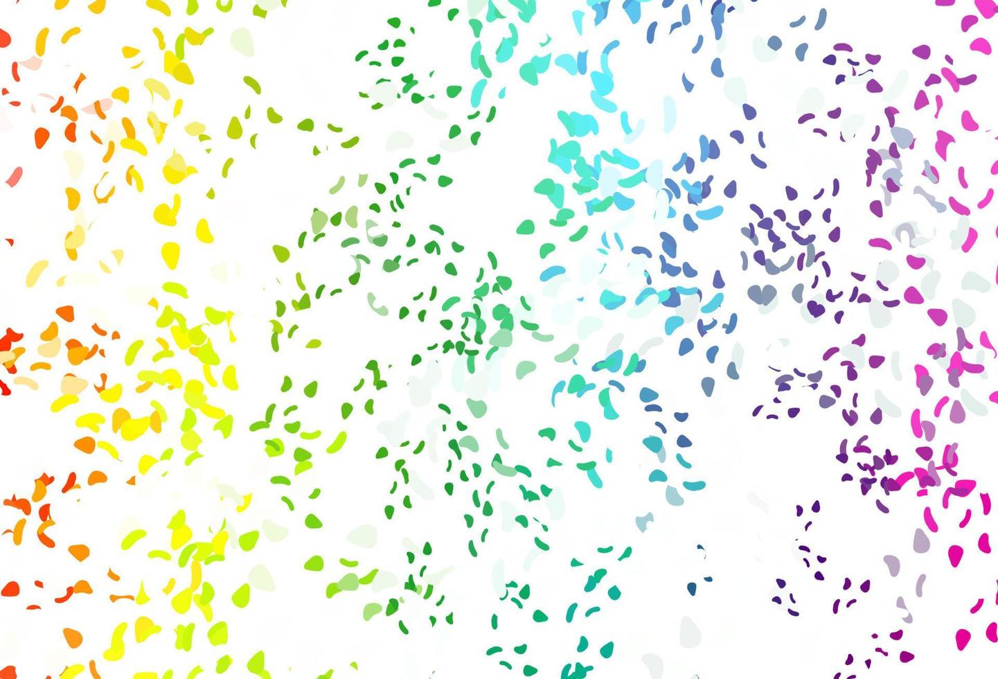 Light multicolor, rainbow vector background with abstract forms.