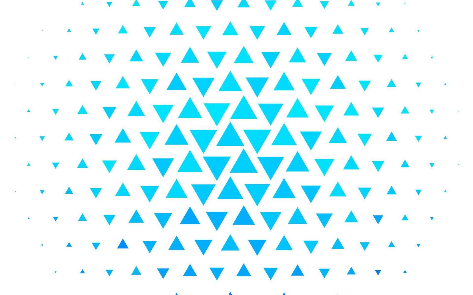 Light BLUE vector background with triangles.