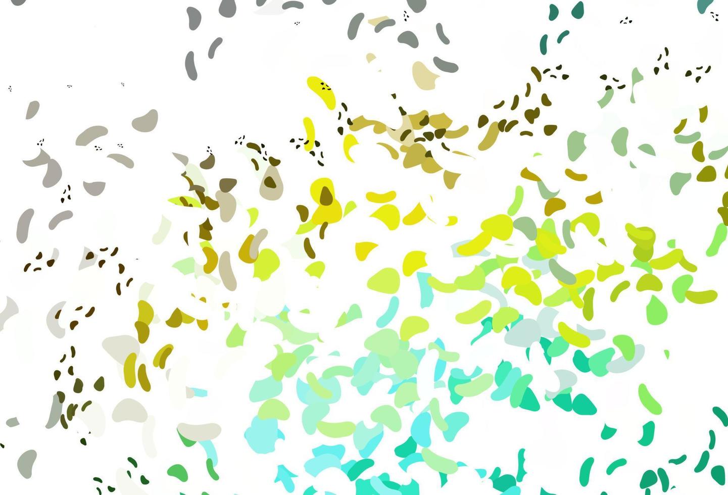 Light Green, Yellow vector backdrop with abstract shapes.