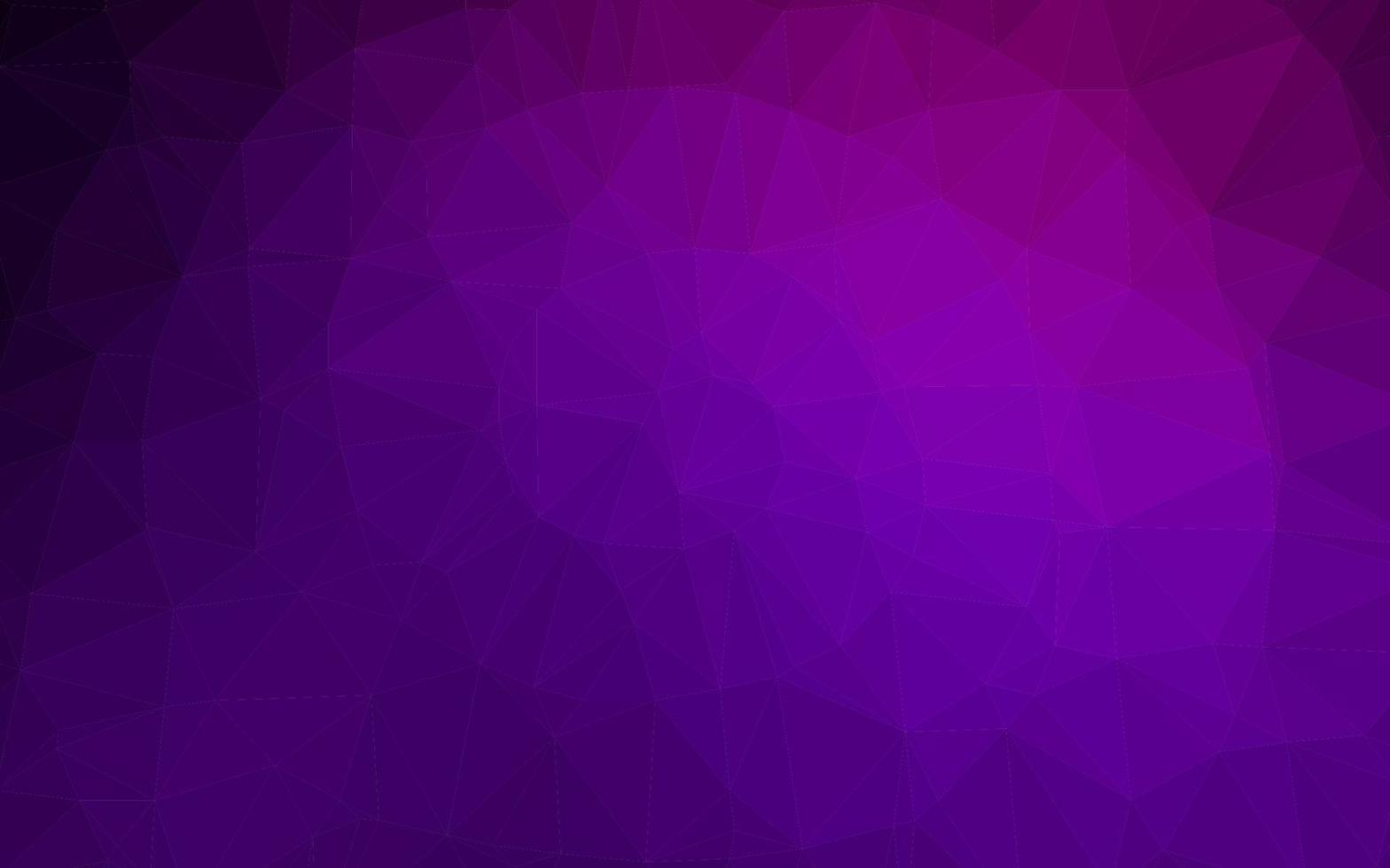 Dark Purple vector polygonal pattern.