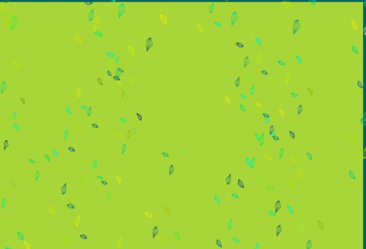 Light Green, Yellow vector doodle pattern.