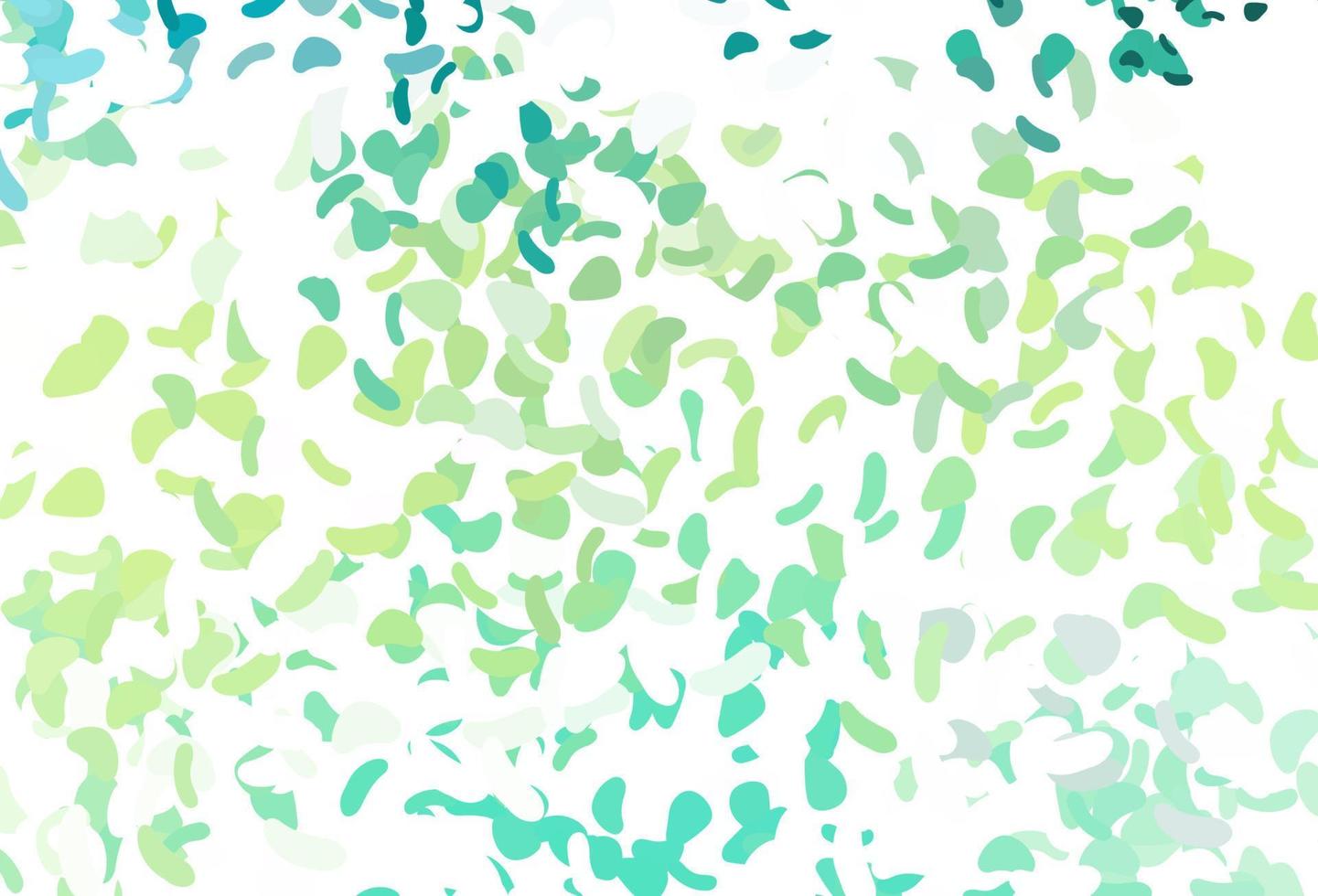 Light Green, Yellow vector pattern with chaotic shapes.