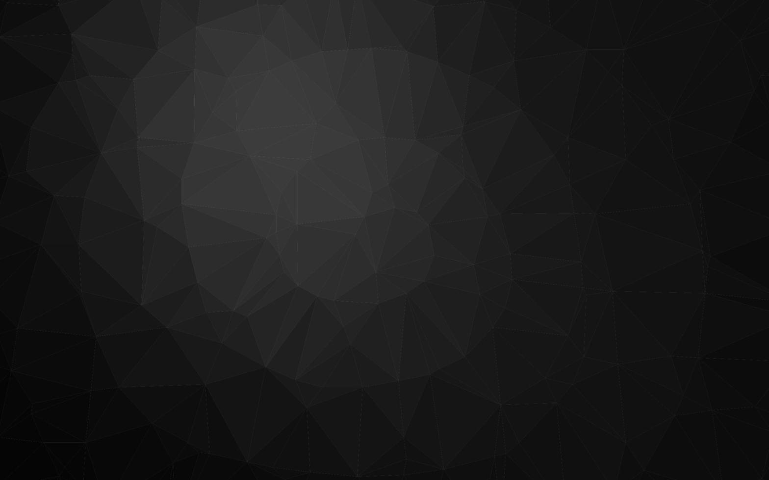 Dark Silver, Gray vector polygon abstract background.