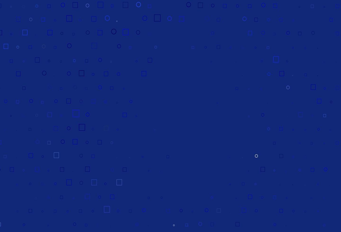 Telón de fondo de vector azul claro con puntos, manchas, cubos.