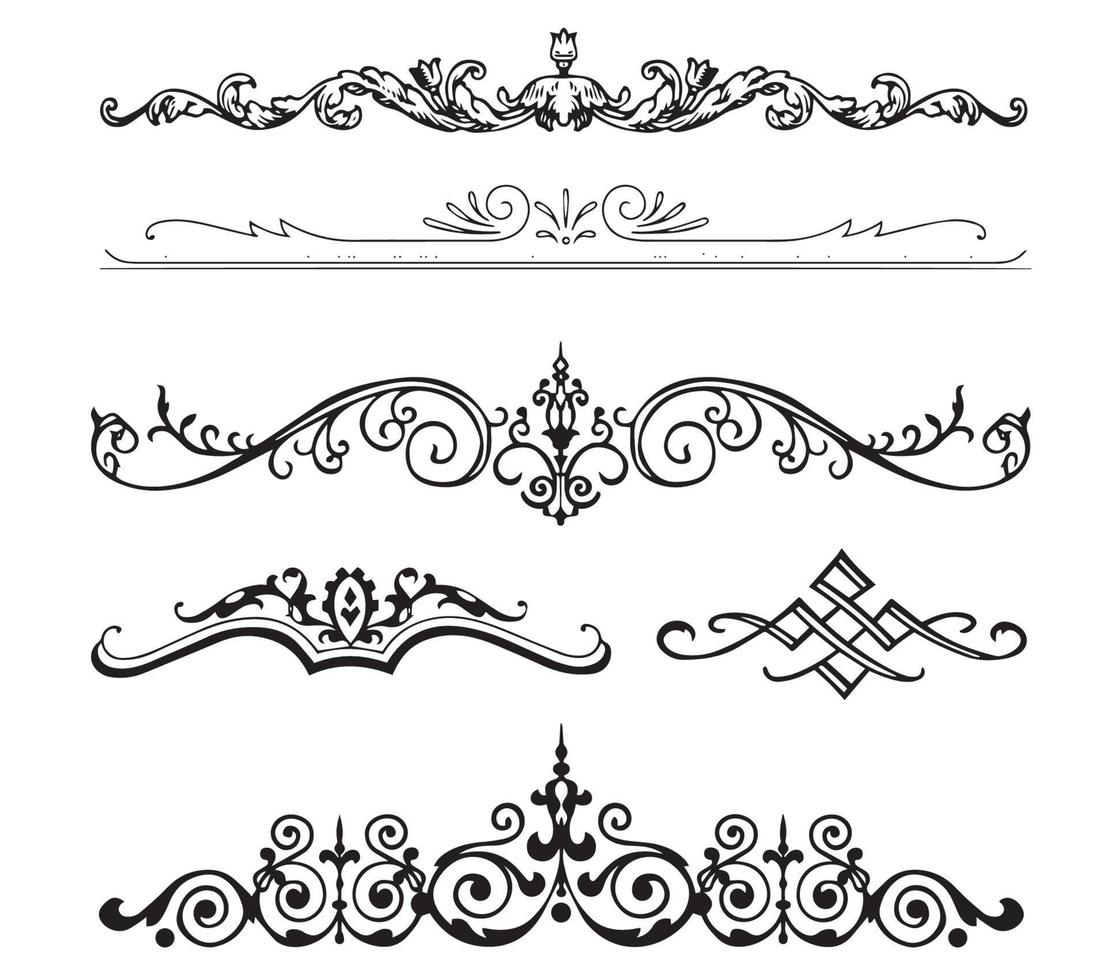 five black borders illustration vector